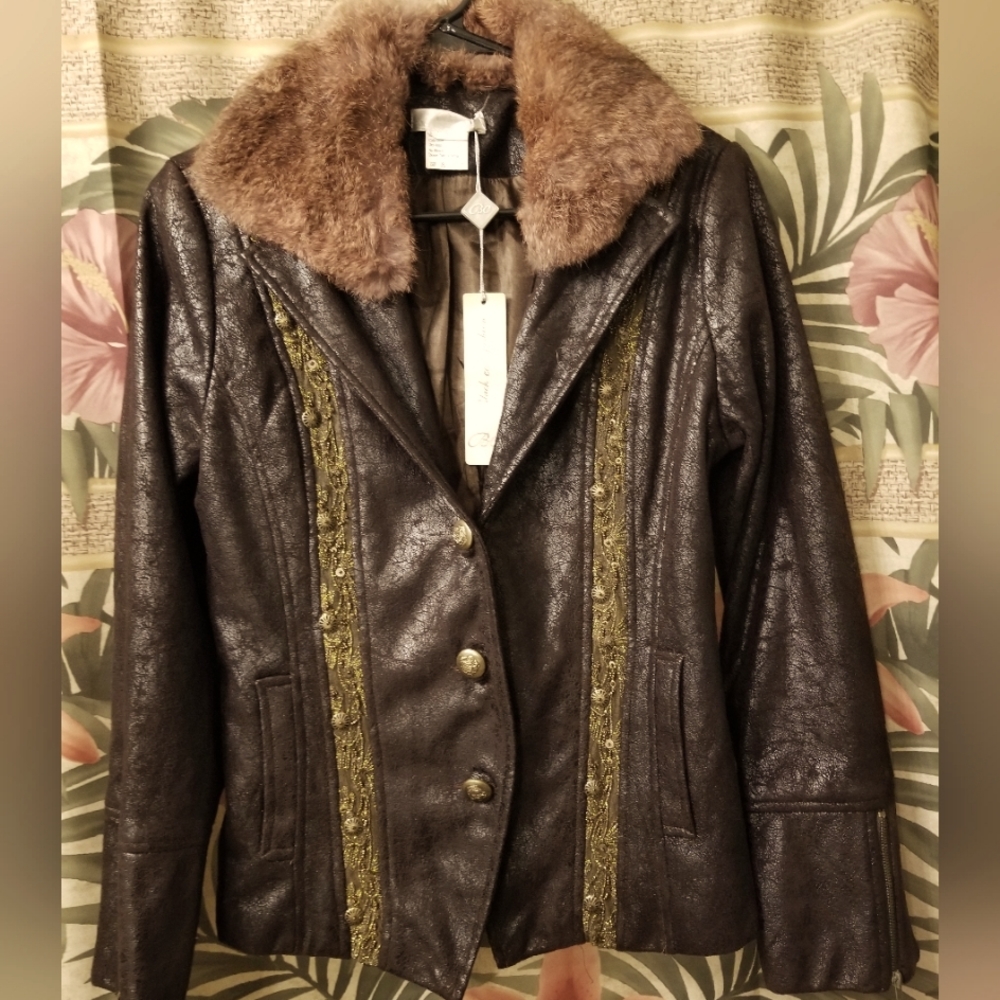 Faux Leather Jacket